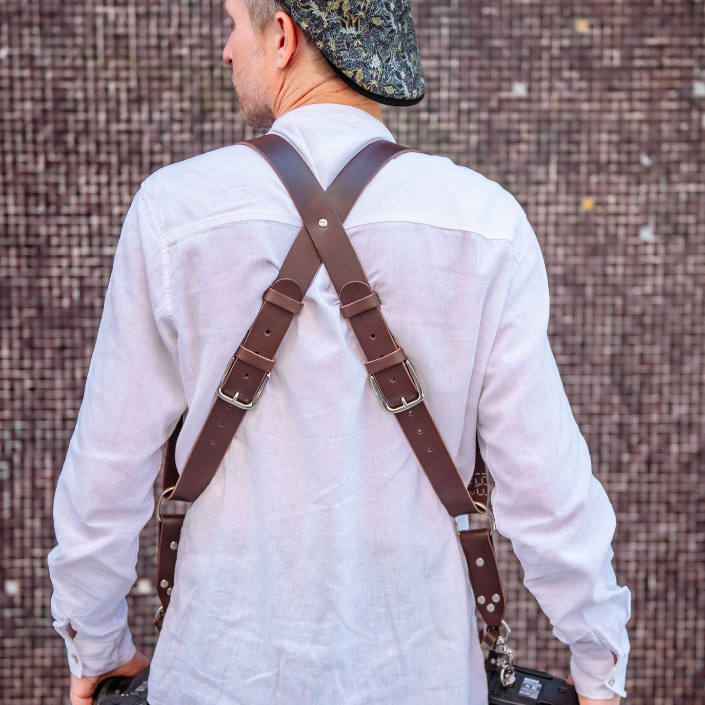 Dual Camera Harness "Model X" - Brown